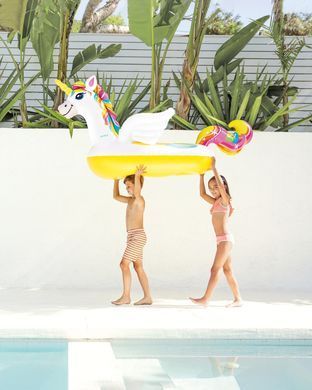 Детский надувной плотик Ride On Unicorn Intex 57561 (198 х 140 х 102 см)