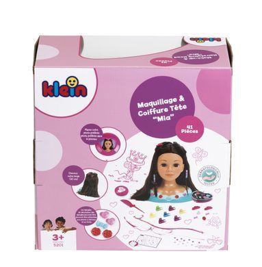Голова манекен для створення зачісок Make-up and hairdressing head Mia Theo Klein 5201