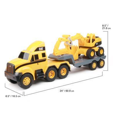 Уцінка Вантажівка з прицепом та екскаватором (66 cм) Cat Heavy Movers Funrise 82740