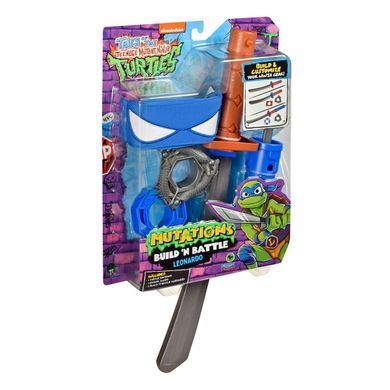 Набор игрушечного оружия Меч-катана Лео TMNT Build N' Battle Leonardo Playmates 84251