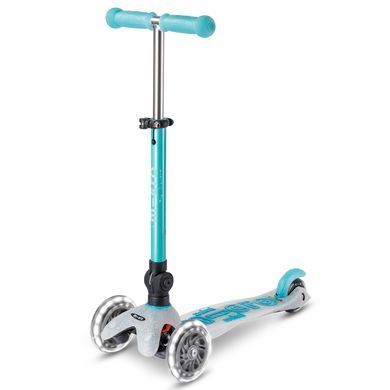 Складной трехколесный самокат Mini Micro Deluxe Orion Foldable LED Blue MMD374 синий