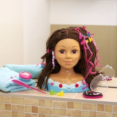 Голова манекен для створення зачісок Make-up and hairdressing head Mia Theo Klein 5201