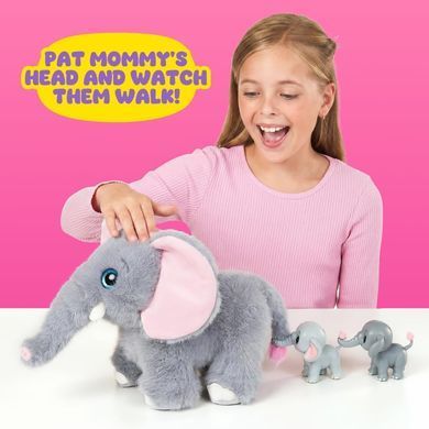 Интерактивный игровой набор Мама слониха с сюрпризом Zuru Pets Alive 9570