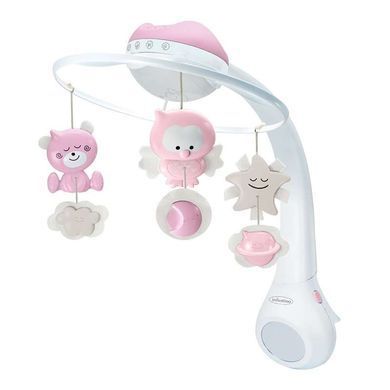 Музичний мобіль з проектором 3в1 Infantino Projector Musical Mobile 004914I рожевий