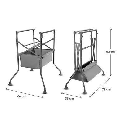 Столик для пеленания с ванной 2 в 1 Kinderkraft Bubbly Grey KABUBB00GRY0000