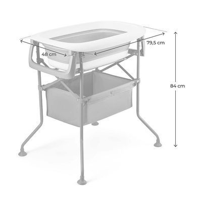 Столик для пеленания с ванной 2 в 1 Kinderkraft Bubbly Grey KABUBB00GRY0000