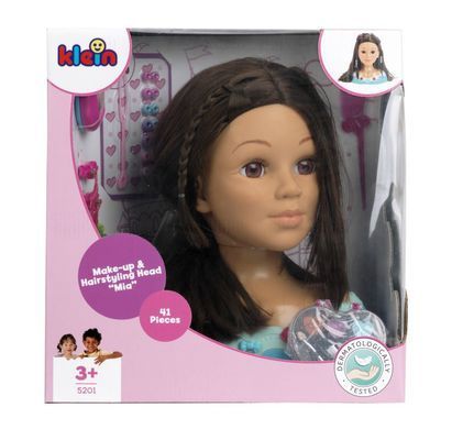 Голова манекен для створення зачісок Make-up and hairdressing head Mia Theo Klein 5201