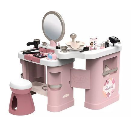 Ігровий набір Б'юті салон з набором косметики My Beauty Center Smoby 7600320256 звукові та світлові ефекти