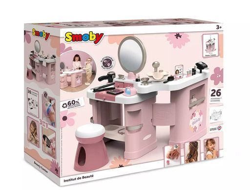 Ігровий набір Б'юті салон з набором косметики My Beauty Center Smoby 7600320256 звукові та світлові ефекти