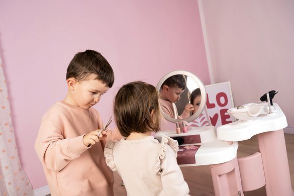 Ігровий набір Б'юті салон з набором косметики My Beauty Center Smoby 7600320256 звукові та світлові ефекти