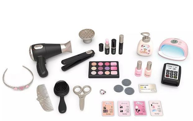 Ігровий набір Б'юті салон з набором косметики My Beauty Center Smoby 7600320256 звукові та світлові ефекти