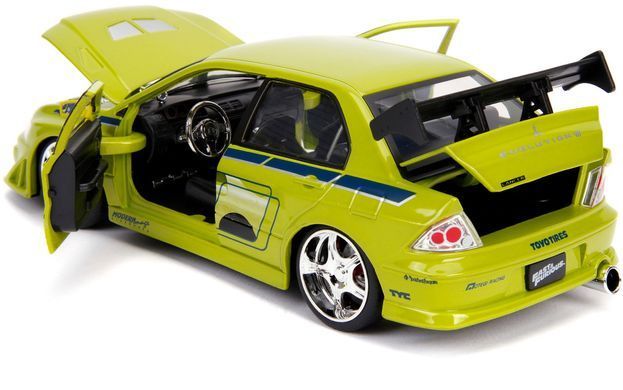 Металева машинка 1:24 2002 Mitsubishi Lancer EVO VII Fast and Furious Jada Toys 9399788314R00