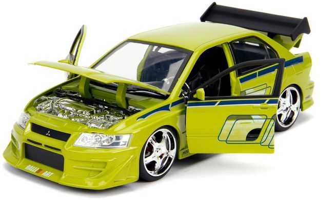 Металева машинка 1:24 2002 Mitsubishi Lancer EVO VII Fast and Furious Jada Toys 9399788314R00