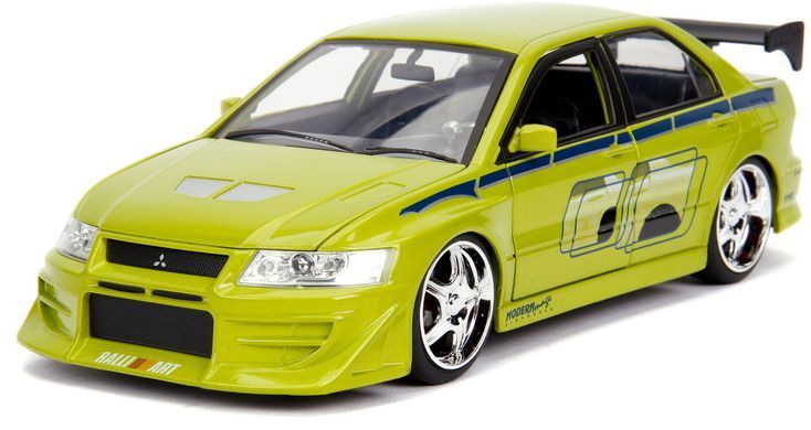 Металева машинка 1:24 2002 Mitsubishi Lancer EVO VII Fast and Furious Jada Toys 9399788314R00