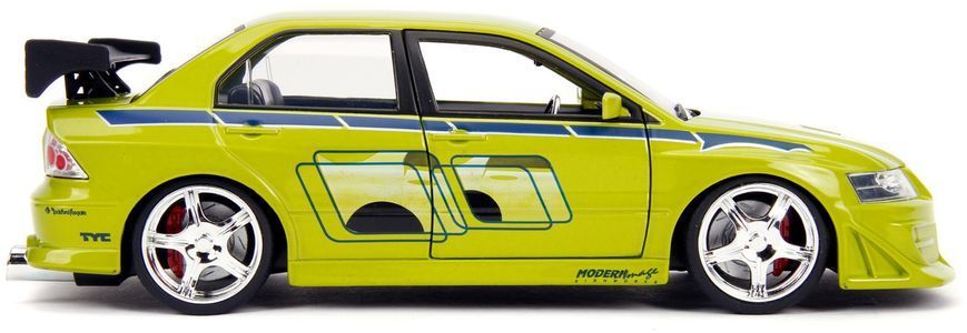 Металева машинка 1:24 2002 Mitsubishi Lancer EVO VII Fast and Furious Jada Toys 9399788314R00