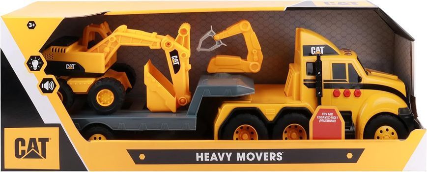 Уцінка Вантажівка з прицепом та екскаватором (66 cм) Cat Heavy Movers Funrise 82740