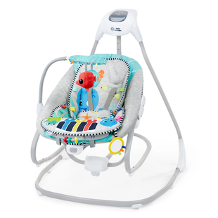 Кресло-качели 4 в 1 Kick to It Baby Einstein 17405 с игрушкой-фортепиано