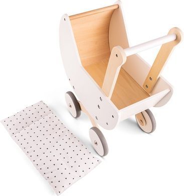 Дерев'яна коляска з люлькою для ляльок New Classic Toys 10760