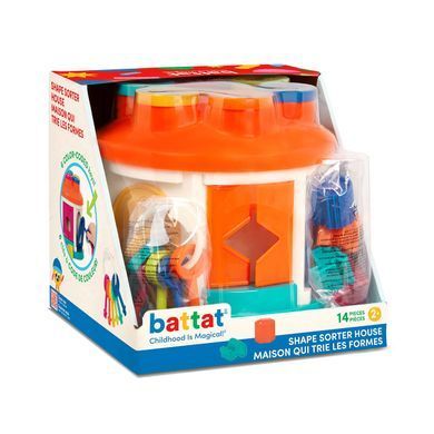 Развивающая игрушка сортер Умный домик (12 форм) Shape Sorter House Battat Lite BT4580Z