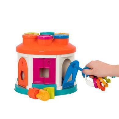 Развивающая игрушка сортер Умный домик (12 форм) Shape Sorter House Battat Lite BT4580Z
