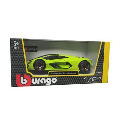 Уценка Металлическая машинка Lamborghini Terzo Millennio 1/24 Bburago 18-21094 цвет в ассортименте зеленый, серый