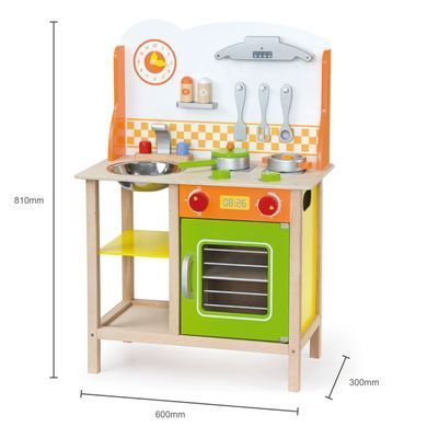 Дерев'яна дитяча кухня з посудом Fantastic Kitchen Viga Toys 50957FSC