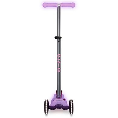 Дитячий триколісний самокат Maxi Micro Deluxe Glow LED Bright Purple MMD367 від 5 до 12 років