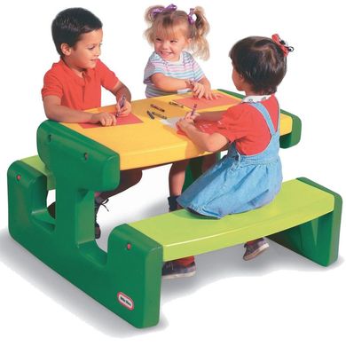 Дитячий великий стіл для пікніка Picnic Table Evergreen Little Tikes 466A для 6 дітей