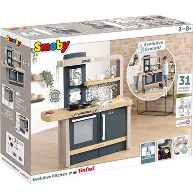 Інтерактивна ігрова кухня mini Tefal Evolutive&nbsp;з регулюванням висоти Smoby 312308