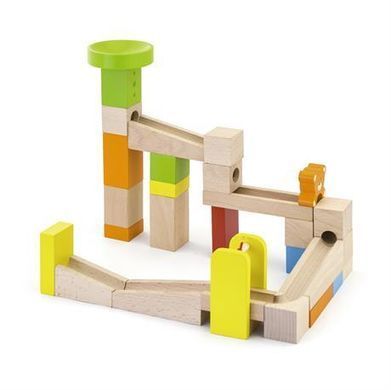 Деревянный Конструктор Горки для шариков Ball Slide Track Marble Run Viga Toys 51619