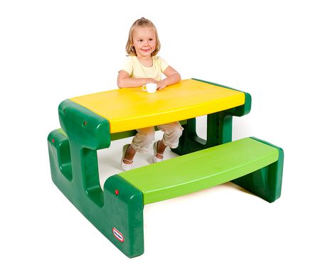 Детский большой стол для пикника Picnic Table Evergreen Little Tikes 466A для 6 детей