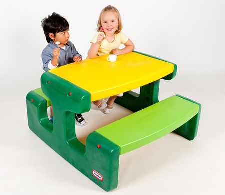 Детский большой стол для пикника Picnic Table Evergreen Little Tikes 466A для 6 детей