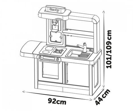 Інтерактивна ігрова кухня mini Tefal Evolutive&nbsp;з регулюванням висоти Smoby 312308