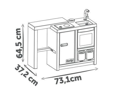 Дитяча ігрова кухня Остів Kitchen Island Smoby 7600312601