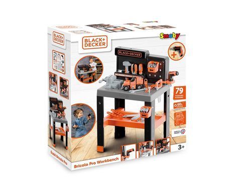 Іграшкова майстерня інструментів (79 аксес.) Bricolo Pro Black + Decker Smoby 7600360740