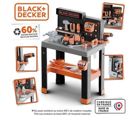 Іграшкова майстерня інструментів (79 аксес.) Bricolo Pro Black + Decker Smoby 7600360740