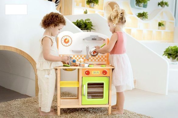 Дерев'яна дитяча кухня з посудом Fantastic Kitchen Viga Toys 50957FSC