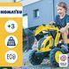 Дитячий трактор на педалях з причепом та двома ковшами Komatsu Falk 2086Y від 3 років