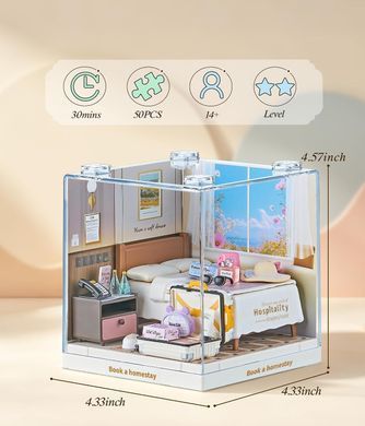 Конструктор-румбокс Mini House Гостиничный номер Fairy Care Dreamy Bay-Scene Book a Homestay 8038