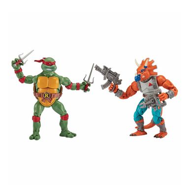 Набор игровых фигурок Рафаэль против Трицератона TMNT Playmates 81278