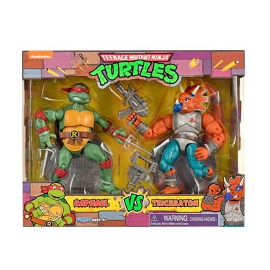 Набор игровых фигурок Рафаэль против Трицератона TMNT Playmates 81278