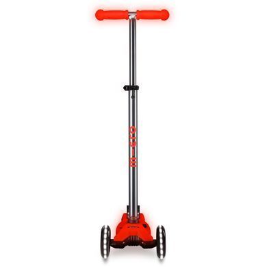 Дитячий триколісний самокат Maxi Micro Deluxe Glow LED Aura Red MMD368 від 5 до 12 років