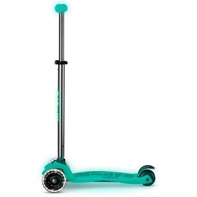 Детский трехколесный самокат Maxi Micro Deluxe Glow LED MMD365 Jelly Green