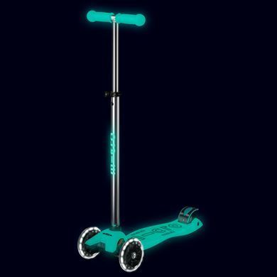 Детский трехколесный самокат Maxi Micro Deluxe Glow LED MMD365 Jelly Green