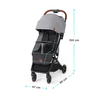 Прогулянкова коляска Kinderkraft Nubi Gray KKWNUBIGRY0000