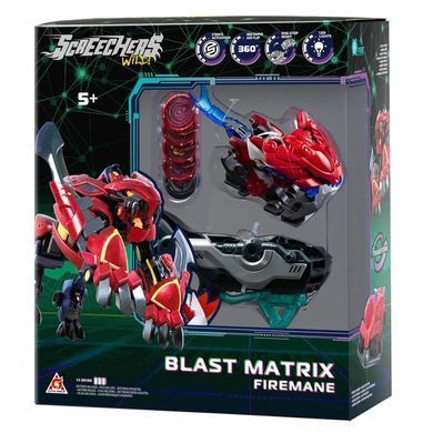 Скрічер-трансформер Файермен S5 L2 Screechers Wild Blast Matrix Firemane EU686122 з LED підсвіткою