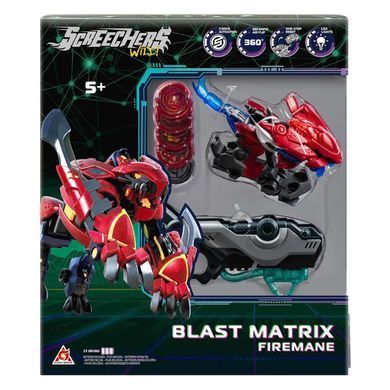 Скрічер-трансформер Файермен S5 L2 Screechers Wild Blast Matrix Firemane EU686122 з LED підсвіткою
