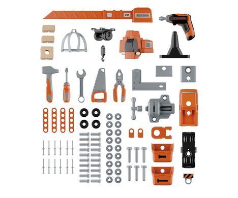 Іграшкова майстерня інструментів (87 аксес.) Bricolo Builder Black + Decker Smoby 7600360741