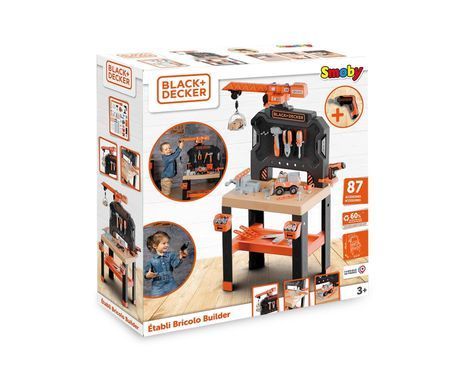 Іграшкова майстерня інструментів (87 аксес.) Bricolo Builder Black + Decker Smoby 7600360741