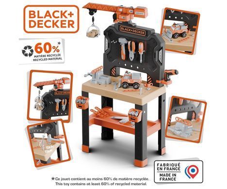 Іграшкова майстерня інструментів (87 аксес.) Bricolo Builder Black + Decker Smoby 7600360741